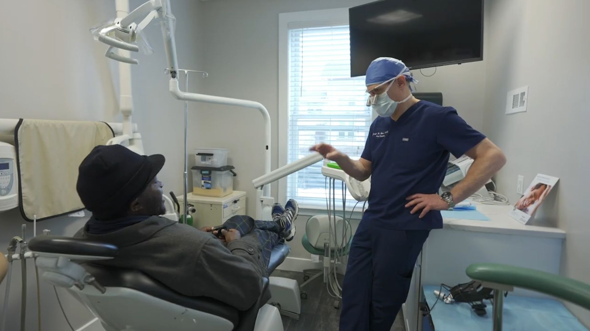 Dr Blum Consults With Implant Patient